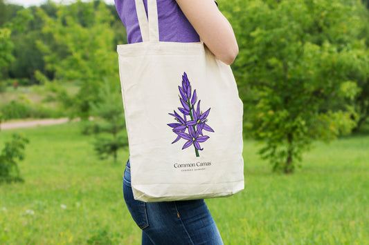 Camas Flower Eco-Friendly Tote Bag - Chellekie Creations