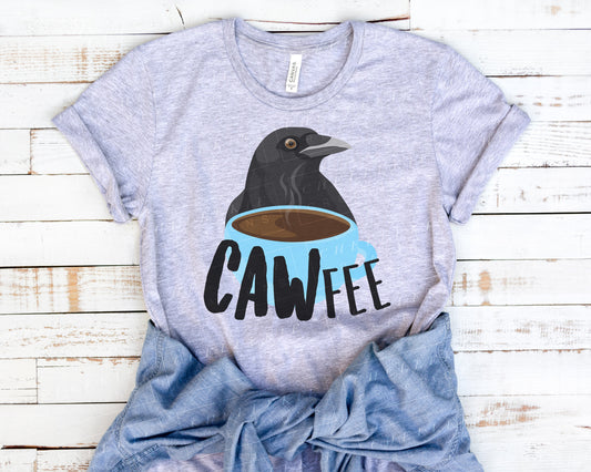 "CAWfee" Crow Friend T-Shirt - Chellekie Creations