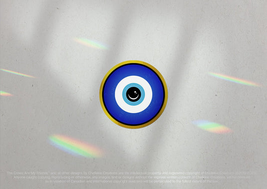 Evil Eye (Ayin Hara) Vinyl Sticker - Chellekie Creations