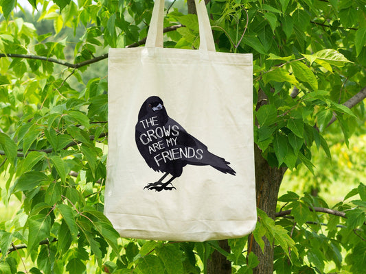 The Crows Are My Friends® Eco-Friendly Tote Bag - Chellekie Creations