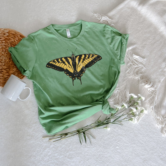 Western Tiger Swallowtail Butterfly T-Shirt - Chellekie Creations