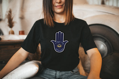 Mir Veln Zey Iberlebn + Hamsa T-Shirt - Chellekie Creations