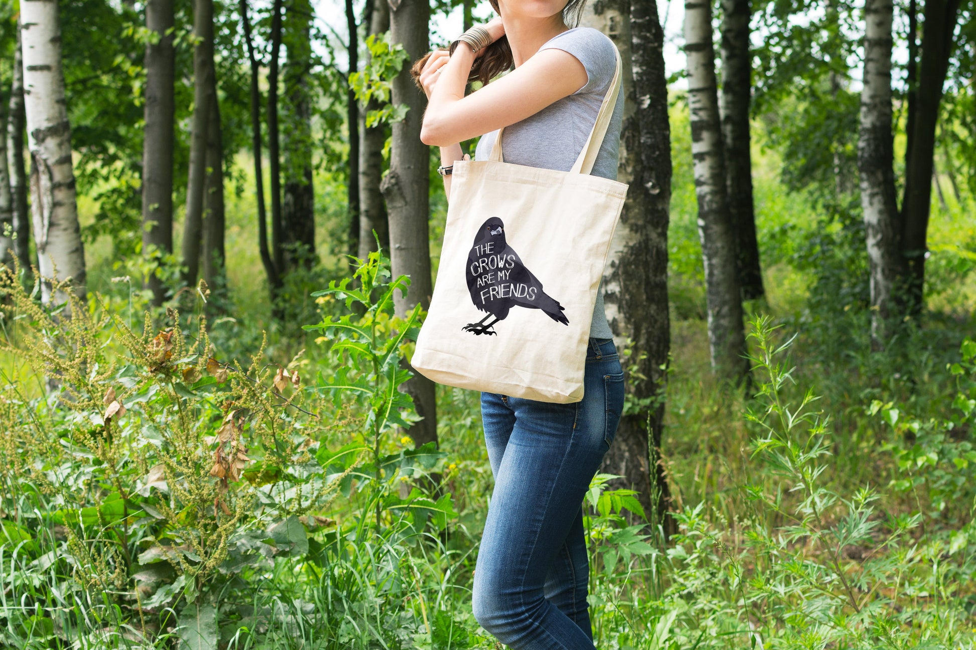 The Crows Are My Friends® Eco-Friendly Tote Bag - Chellekie Creations
